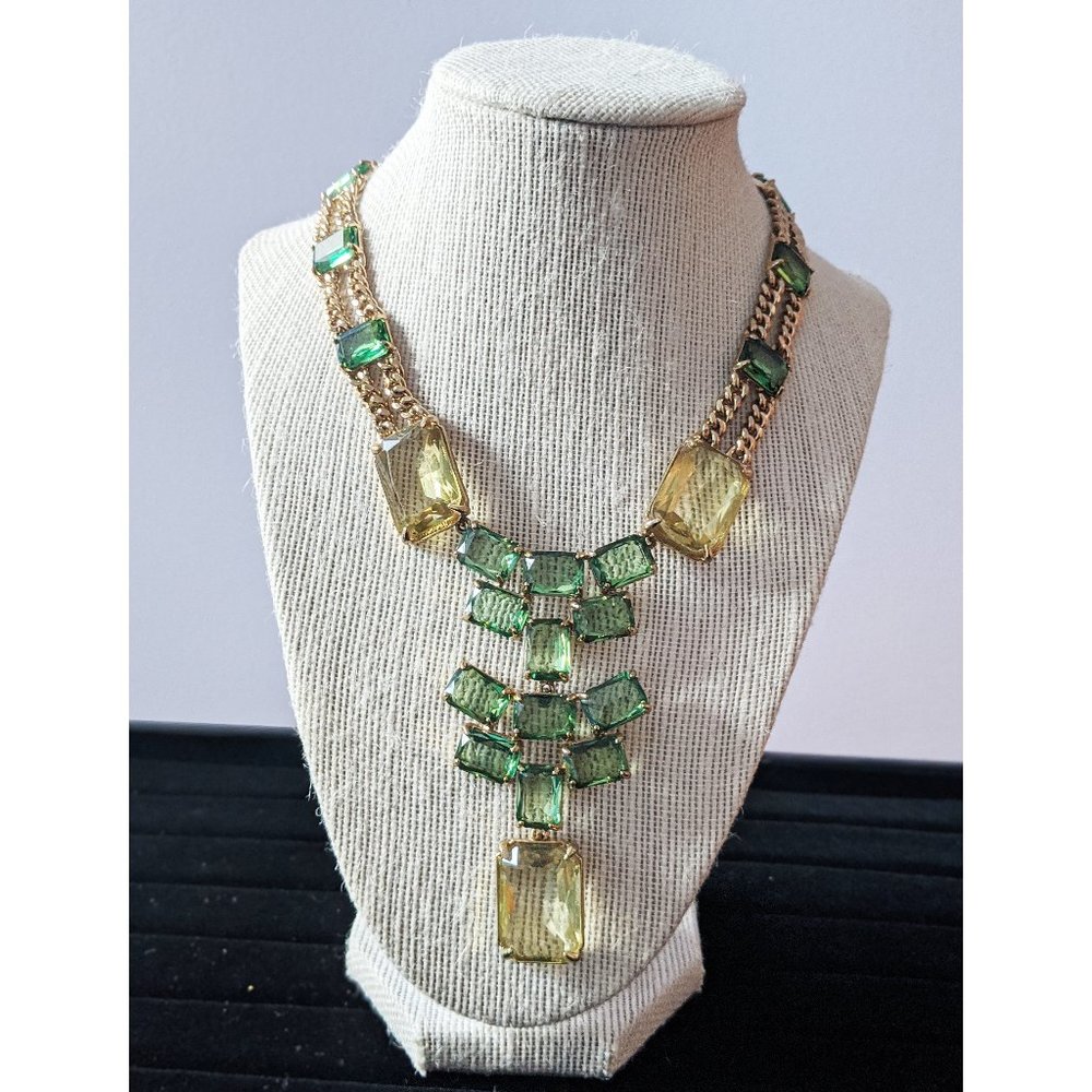 Stunning green and yellow gem neck piece